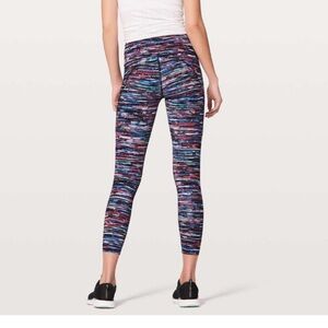 Lululemon Fast and Free Tight Nulux, Hinshu Alpine White Multi. Size 6